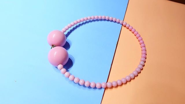 Kalung pink bangle