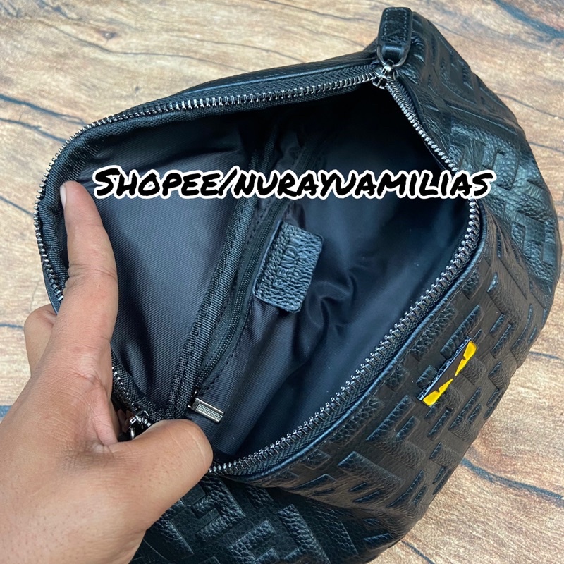 Waistbag Fend1 kulit asli premium waist bag pria Fend1 tas selempang pria tas slempang import