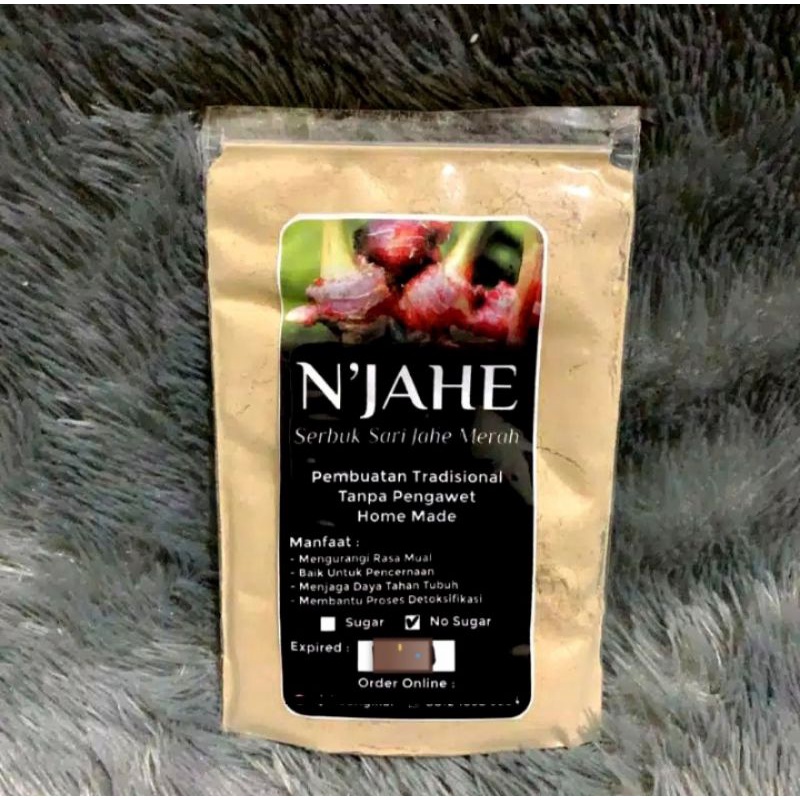 

jahe merah original - jahe bubuk - jahe tanpa gula 50gr