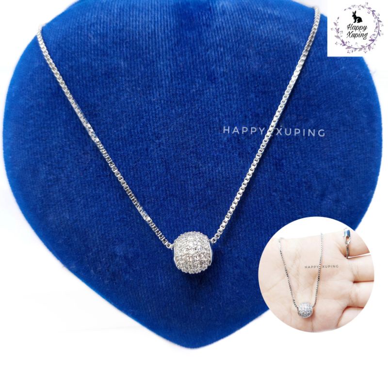 SET KALUNG XUPING ASLI TITANIUM FASHION KOREA LAPIS-EMAS MODEL LIONTIN BOLA MATA XUPING ORIGINAL