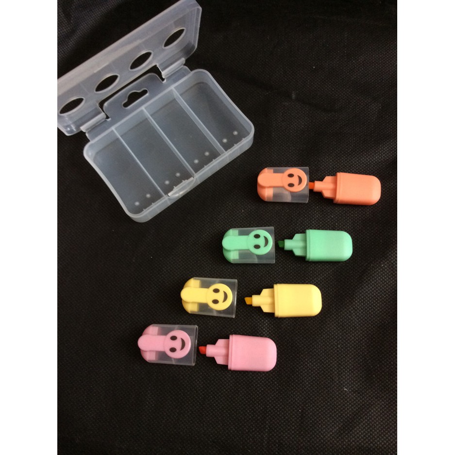

MINI HIGHLIGHTER/ STABILO MINI LUCU VAN ART(ISI 4 PCS) WARNA PASTEL/ STABILO KEKINIAN