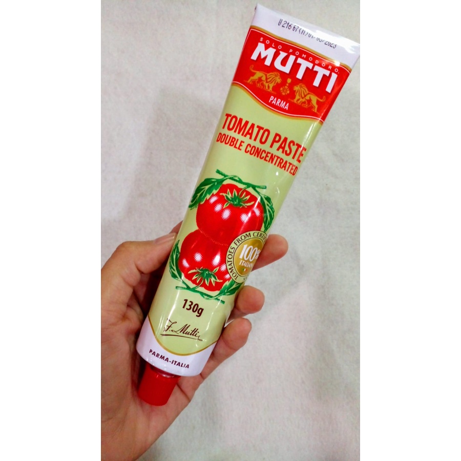 Mutti Tomato Paste 130gr / Muti Pasta Tomat Double Concentrated