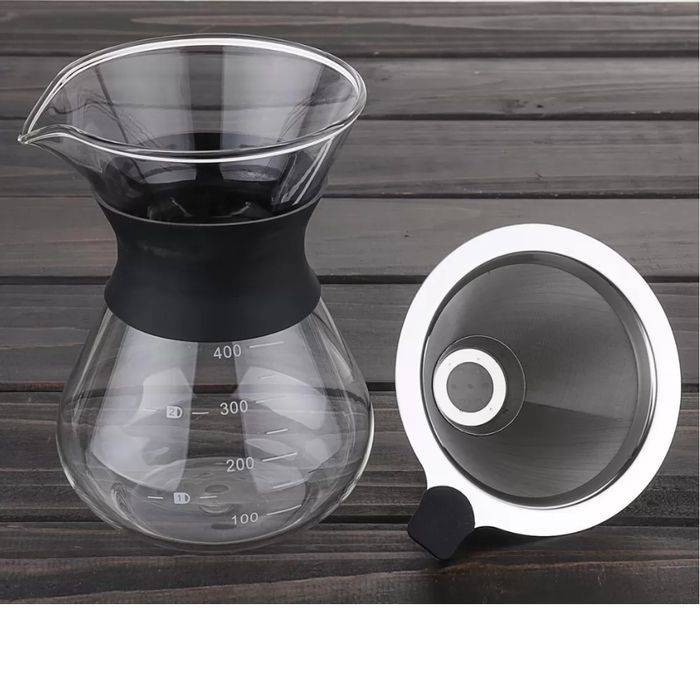 400ml Chemex v60 drip decanter with silicon grip pour over Coffee 2185