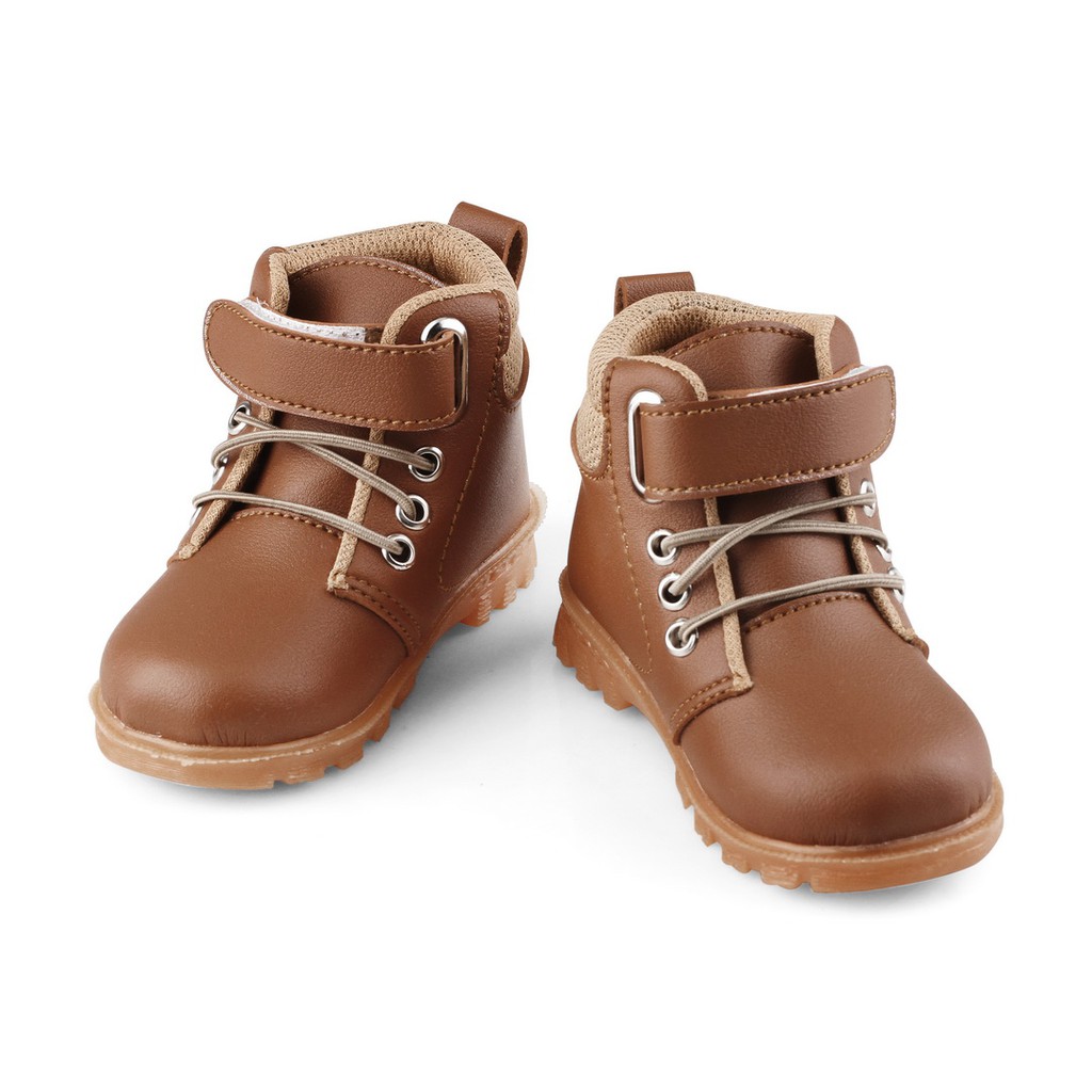 sepatu boot anak doctmart usia 1 2 tahun keren DK TAN