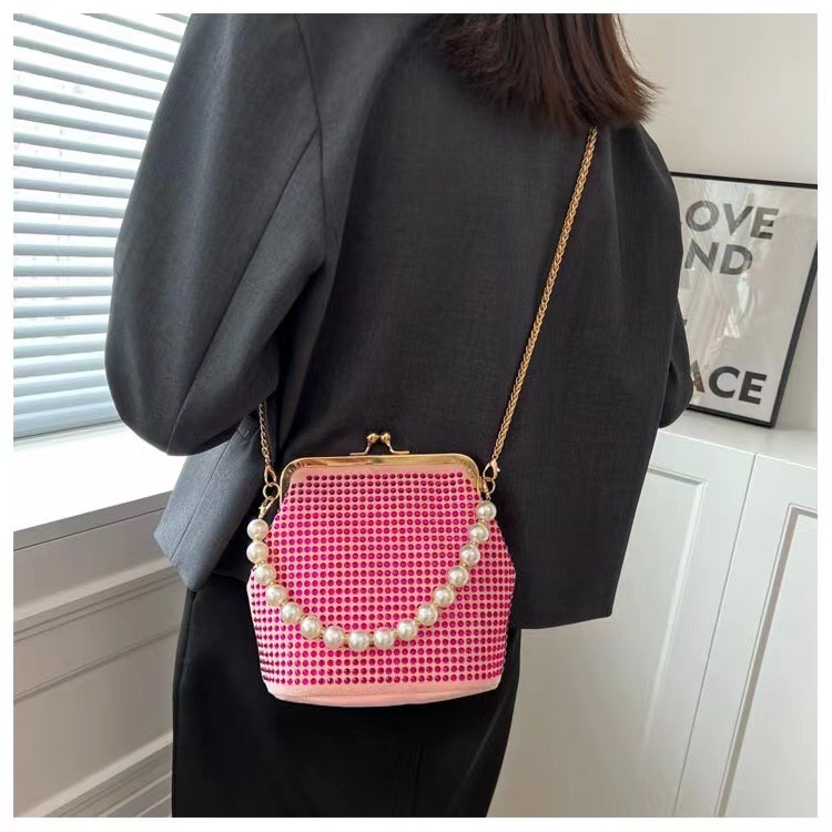 Tas Selempang Wanita Manik Import Mutiara Model Terbaru Dan Kekinian Fashion Korea FA1056