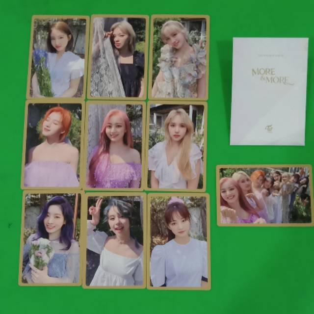 Jual Twice More More Official Benefit Photocard Versi C Official Shopee Indonesia