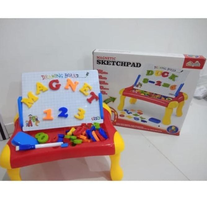 

Mainan Edukasi Anak Papan Tulis Magnet Magnetic Sketchpad Board Menggambar 2 in 1 BS (ART. 9873)