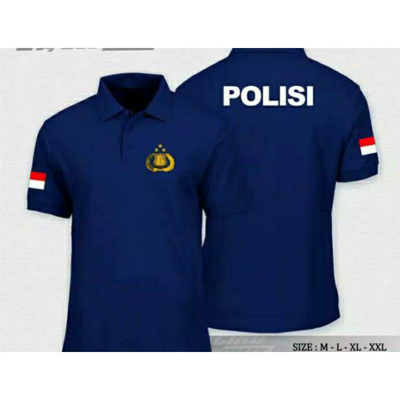 POLO SHIRT / KAOS POLO POLISI BAJU KAOS  POLO DISTRO POLICE