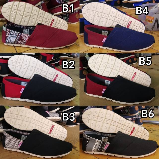 WAKAI Sepatu kasual slip on label vietnam pria dan wanita