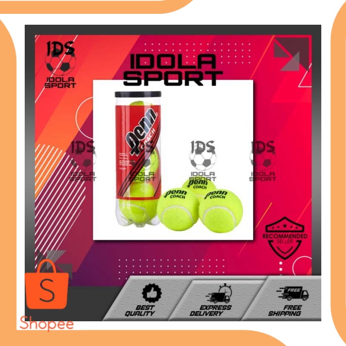 Bola tenis penn isi 3  Penn Coach Tennis Ball Original paling murah