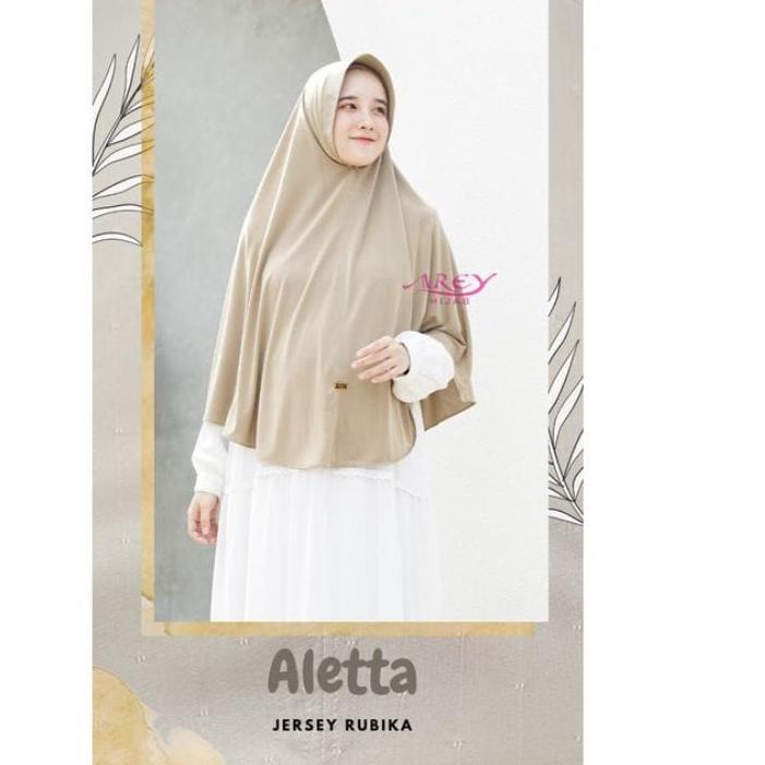 Limited -  Original Arey  ALETTA ••hijab instan pad••hijab syari ••hijab instan jersey Rubika ✔