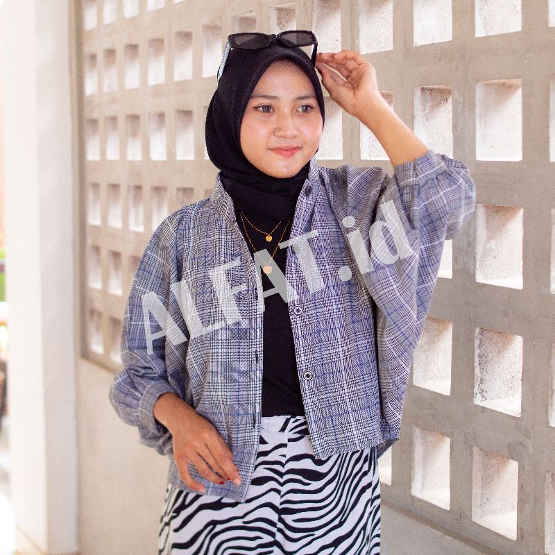 Moige batwing // kemeja tamara batwing // outer batwing flanel &amp; semiwoll