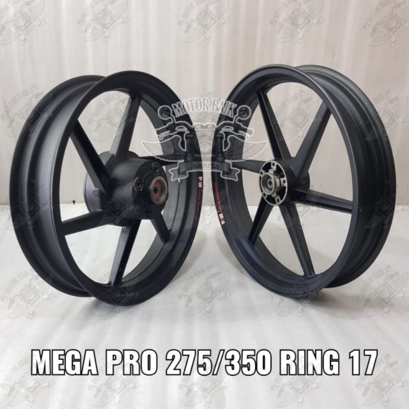Velg pelek racing mega pro 275 350 ring 17 PSW RACING 1set depan belakang