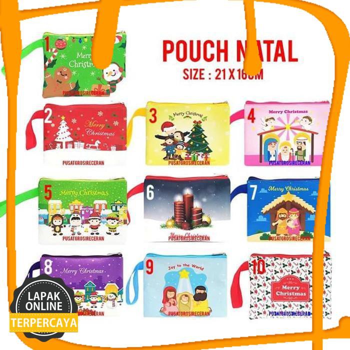 Promo Pouch Natal Souvenir Kristiani Natal Gereja Sekolah Minggu Jaminan Mutu