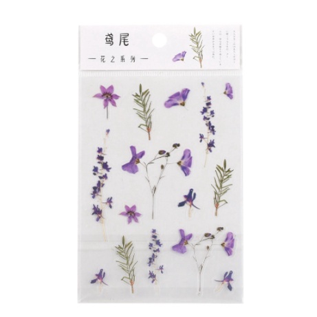 Sticker Retro Bunga Flower Flowery Bujo Bullet Journalling Scrapbook Stiker Daisy Vintage-4