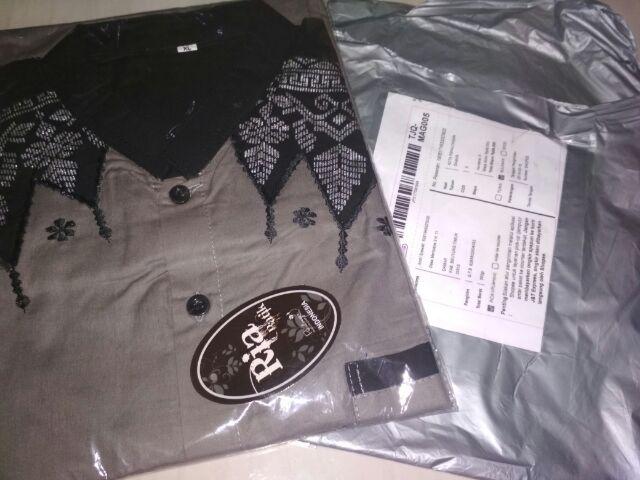 Bswart Batik Hrb026 Kenongo Hem Pendek Padi Pekalongan M L Xl Batik Pria Murah Modern