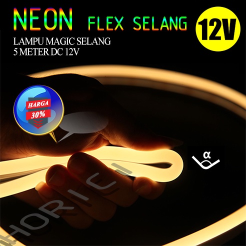 DC 12V IP68 NEON FLEX SELANG OUTDOOR INDOOR LED SELANG PANJANG 5M