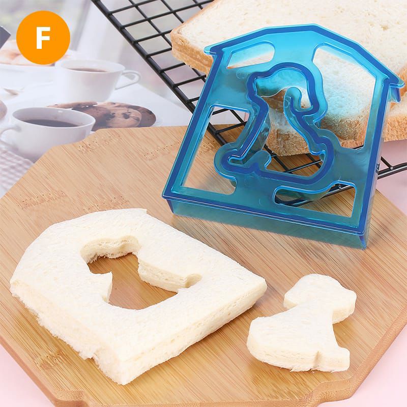 ~ PIYOSHI08 ~ Cetakan Pemotong Roti Sandwich Bentuk Lucu Bahan Plastik / Bread Cutter PD133