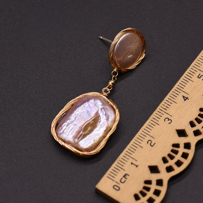 Siy Anting Tusuk Gantung Desain Lingkaran Hias Mutiara Imitasi Gaya Vintagebarok Untuk Wanita