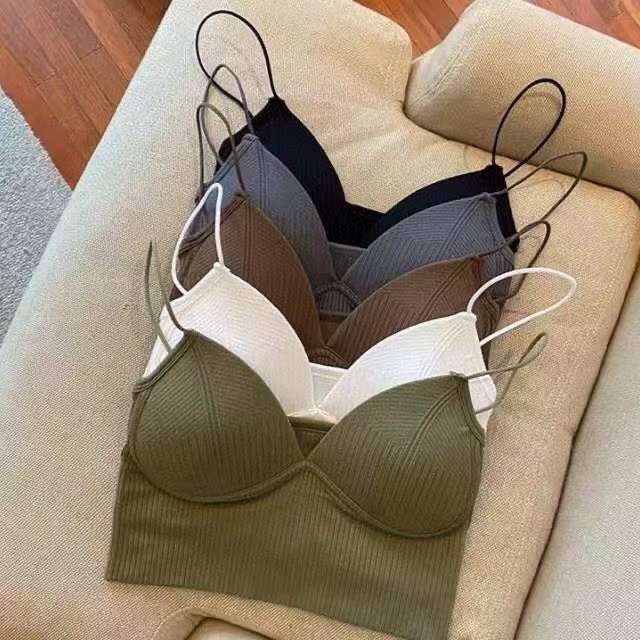 Kemben Bra Korean Tank Top Bralette Pakaian Dalam Wanita Crop Top Sport Bra Kemben Pendek BH Cewek Tanpa Kawat Tanktop Premium