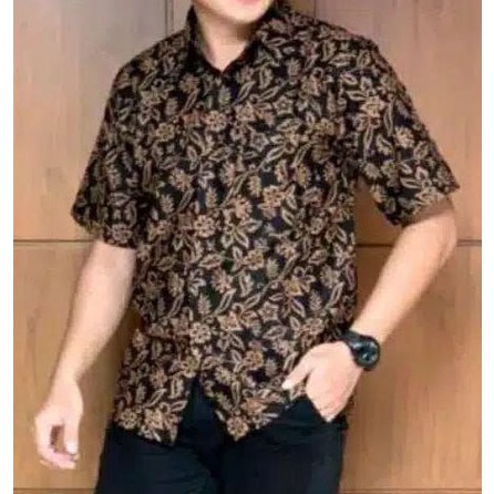 baju batik pria lengan pendek terbaru hem batik cowok