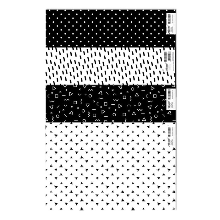 

Kertas Kado Harvest/ Wrapping Paper isi 4 - Monochrome Series