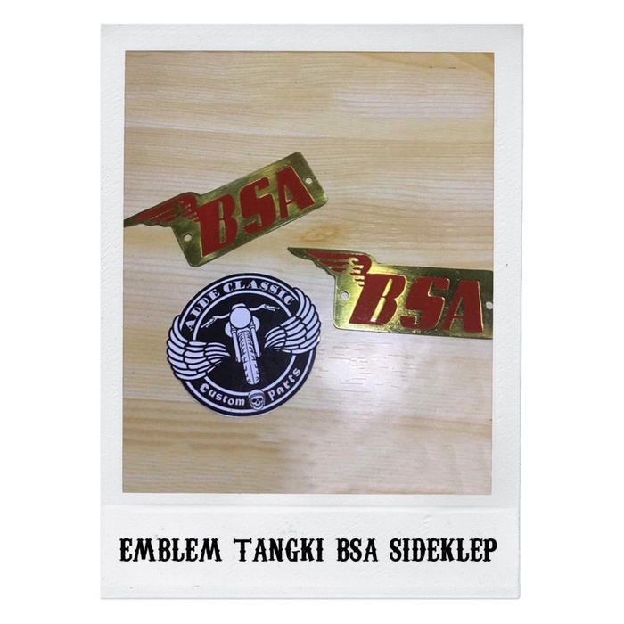 Emblem Logo Tangki Motor BSA - BSA Sideklep