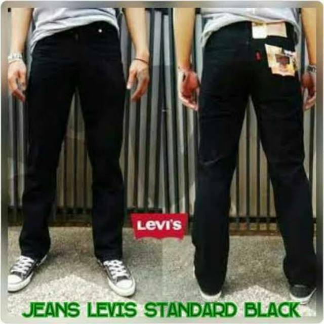 Levis reguler 505 hitam pekat