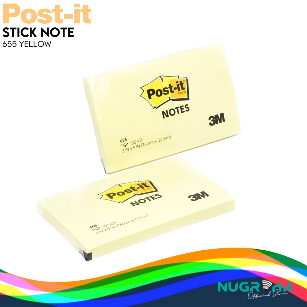 

STICK NOTE / STICKY NOTE 3M POST-IT 655 YLW 73X123