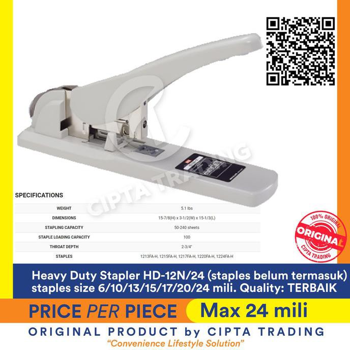 

[[BISA COD]] Stapler - MAX - Heavy Duty Stapler HD-12N/24 BIG SALE Kode 408