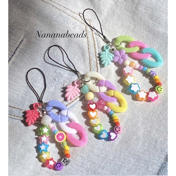 Gantungan hp lucu/Gantungan hp pendek/Gantungan hp manik/phone strap