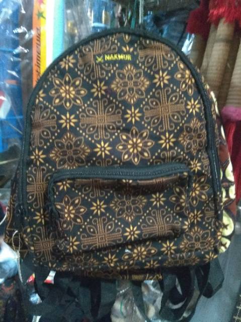 TERMURAH! BEST SELLER! TAS RANSEL BATIK BACKPACK ANAK WANITA PRIA 34x29 cm SOUVENIR KERAJINAN JOGJA