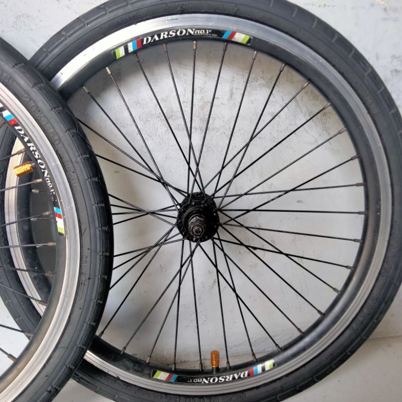 WheelSet Sepeda Lipat 20 Inch Darson 36 Hole