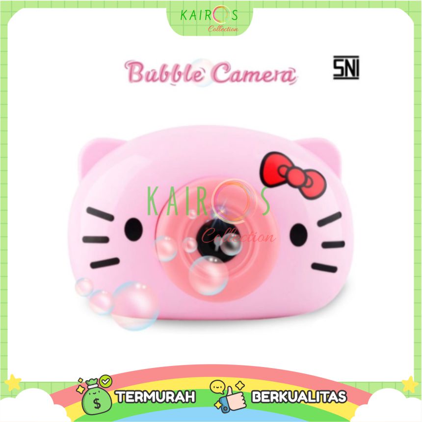 Mainan Anak Gelembung Busa Bubble Camera Karakter Electric