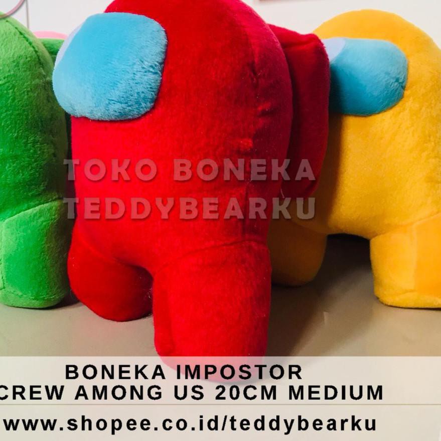 [beforetitle3] READY STOCK Boneka Impostor Crew Among Us MEDIUM ORIGINAL SNI Produsen Langsung [aft