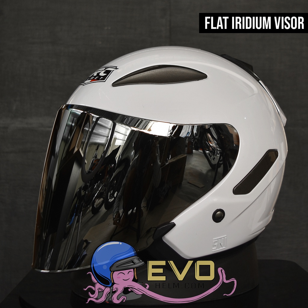 HELM CENTRO VRC ORIGINAL VISOR IRIDIUM FREE BUBBLE - ONGKIR 1KG SAJA