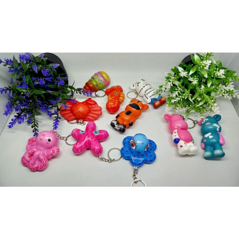 Gantungan kunci motif unik Squishy harga/pcs