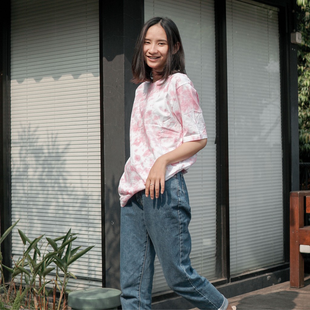Oversized T-Shirt Kaos Tie Dye Gradasi NR