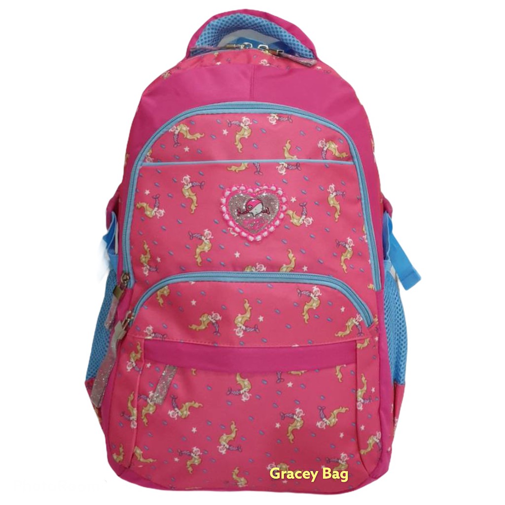 GB-76920S Tas Ransel Anak Perempuan / Remaja Silvergirl Motif Mermaid
