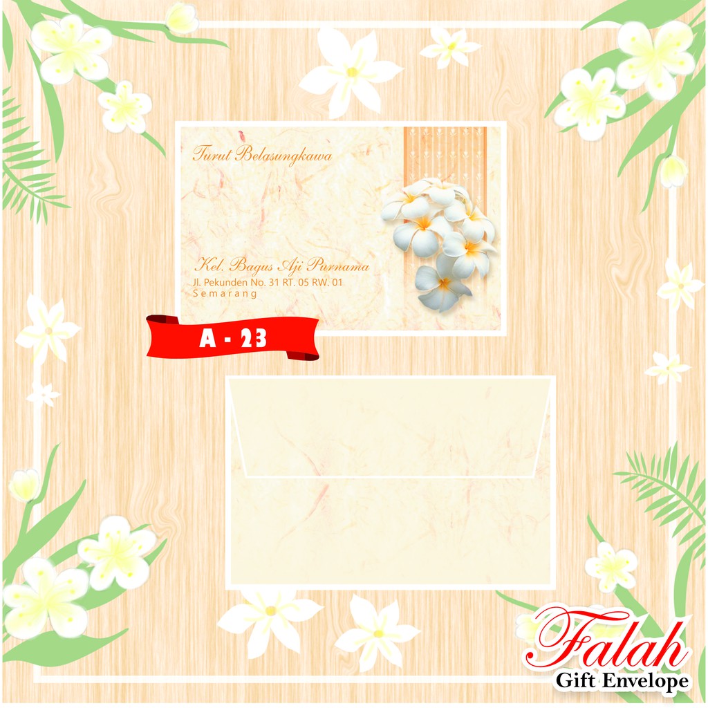 

Amplop Falah Motif A-23 Isi 50 Lembar Tanpa Tulisan