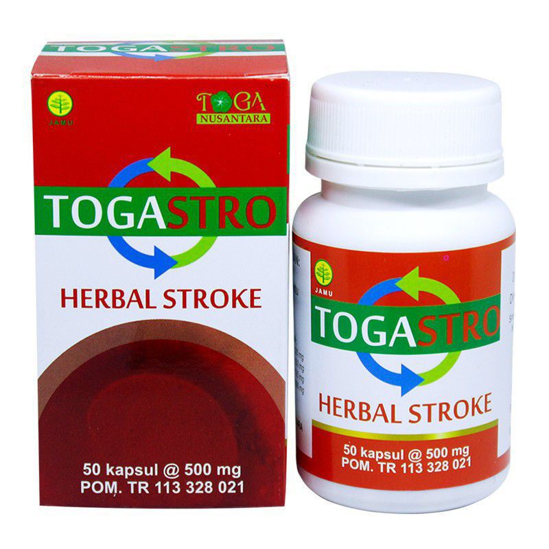 Kapsul TOGASTRO - Toga Nusantara Obat Stroke Stroke Herbal Penurun Tekanan Darah Tinggi Asam Urat