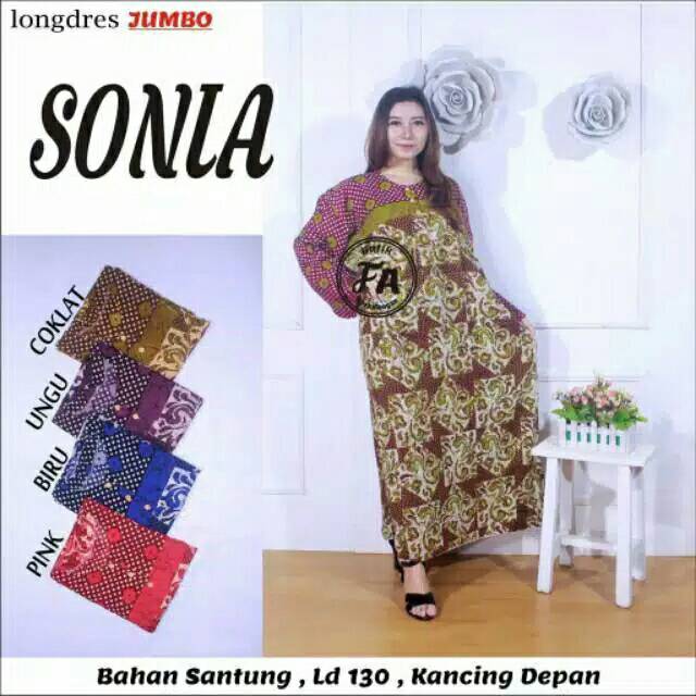 Daster jumbo lengan panjang