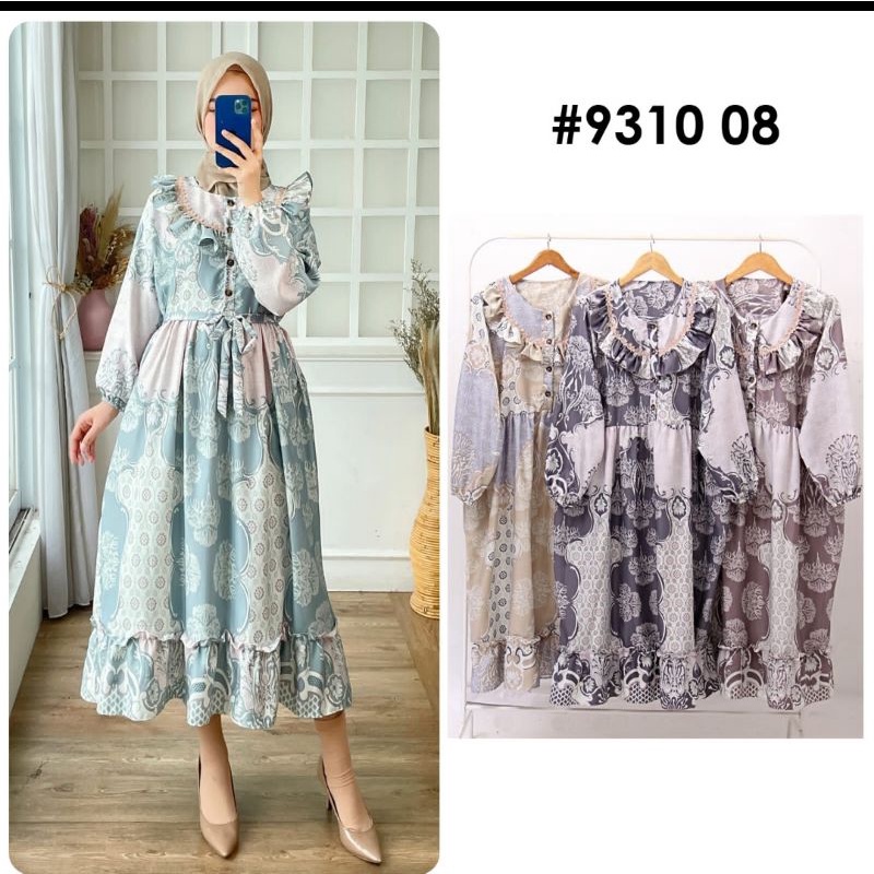 ISABELLA MIDI DRESS MAXMARA LUX PREMIUM MUSLIMAH HIJAB FASHION