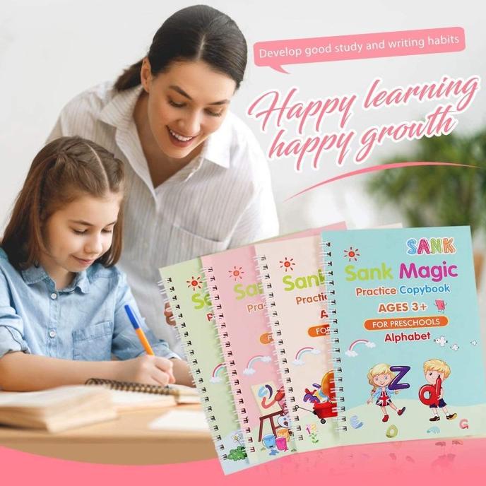 

Jnt Cod Sankmagic-Buku Latihan Menulis Tracing Untuk Anak Umur 3+ - Isi 4 Buku Terjamin Kode 846