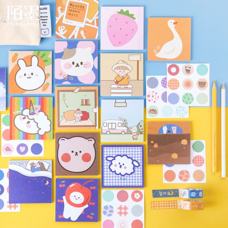 

Cute Formula Memopad and Stickers Set / Set Memo Notes dan Stiker