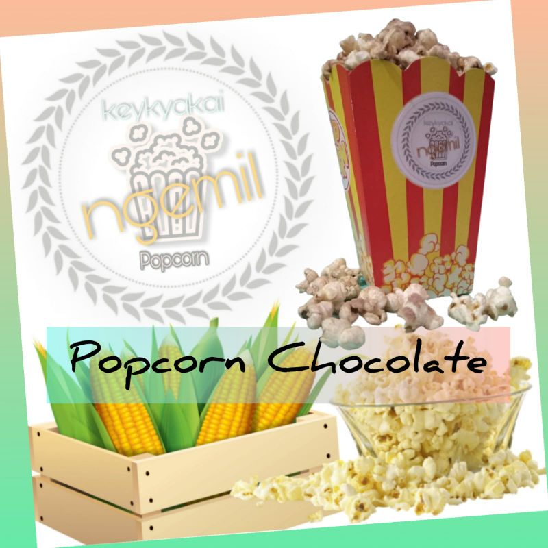 

Popcorn / jagung popcorn / popcorn cokelat