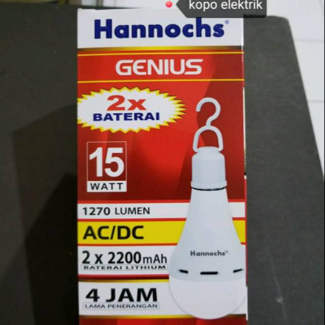 Hannochs Lampe Led emergency Genius 15watt