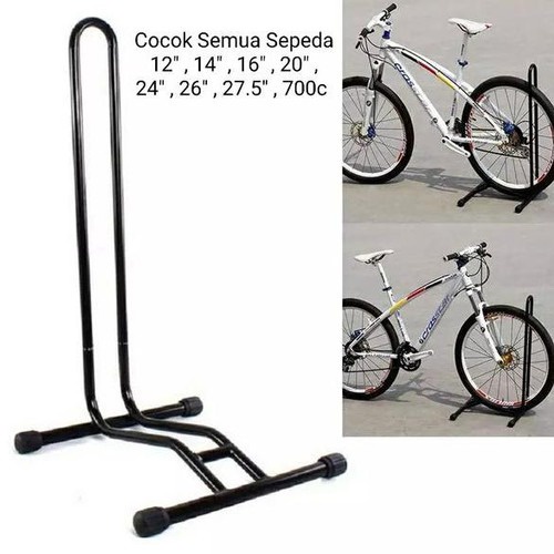 Paddock sepeda universal standar pedok model L Black Cagak Sepeda