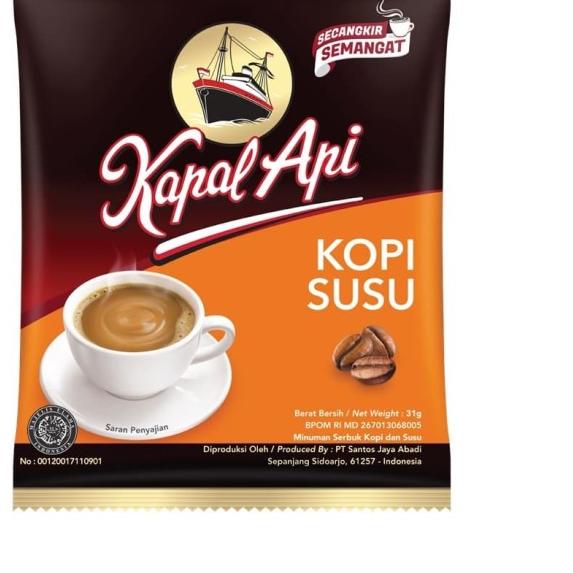 

♔ Kapal Api Kopi Susu Bag (Isi 20 Sachet @31 Gram) ♩