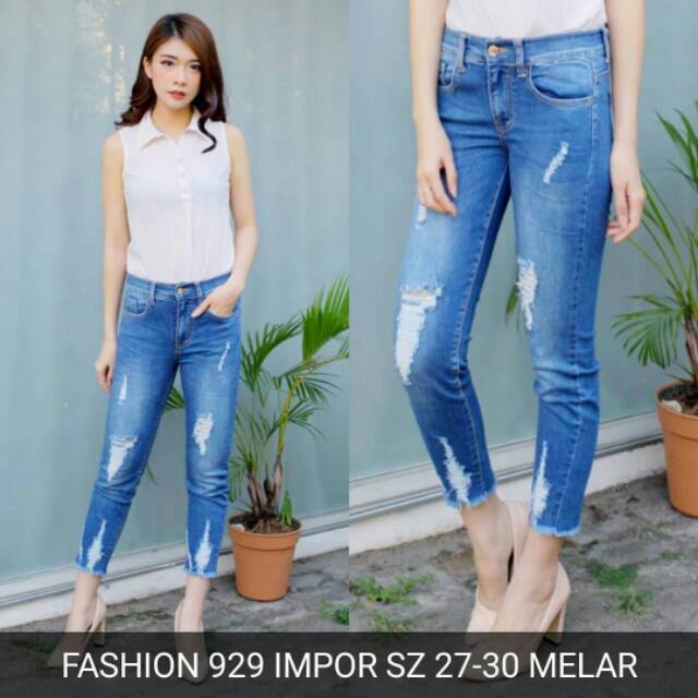CELANA JEANS WANITA IMPORT MURAH FASHION IT 929